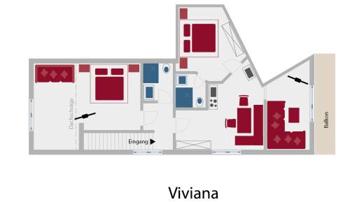 Two-Bedroom Apartment with Mountain VIew