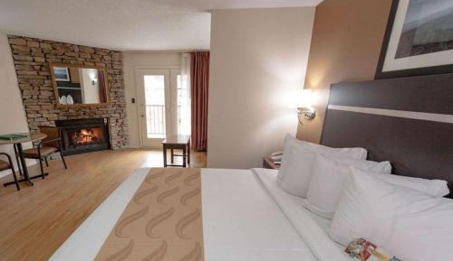 King Suite with Fireplace and Wrap-around Balcony