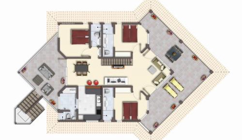 4 Bedrooms Apartment with Sea View