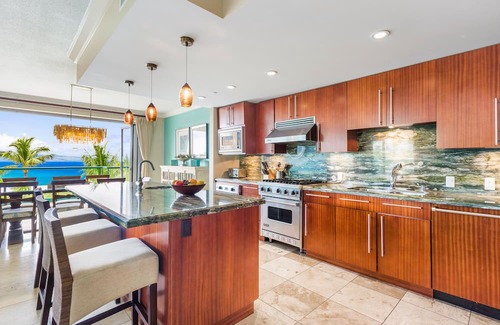 Honokowai Condo | Maui Resort Rentals: Honua Kai Konea 351, 3BR w/ Direct Oceanfront Views + B.B.Q. on Balcony!