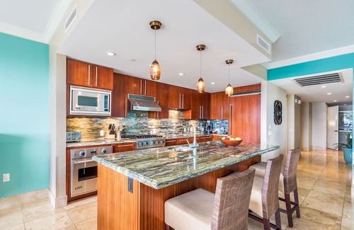 Honokowai Condo | Maui Resort Rentals: Honua Kai Konea 351, 3BR w/ Direct Oceanfront Views + B.B.Q. on Balcony!