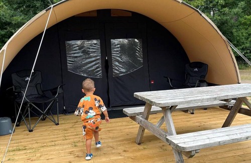 Loenen House | Enjoy the space and comfort of our De Waard Tunnel Tent with two sleeping areas and a spacious canopy.