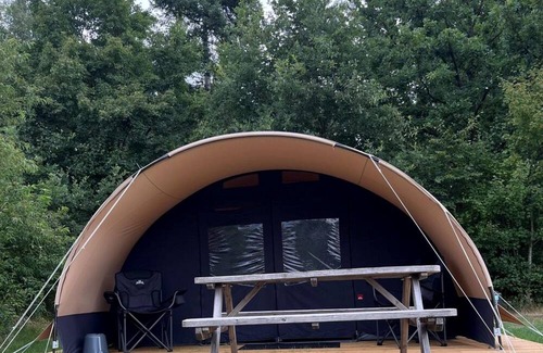 Loenen House | Enjoy the space and comfort of our De Waard Tunnel Tent with two sleeping areas and a spacious canopy.