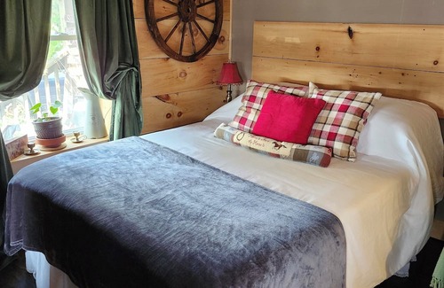 Cardinal Apartment | Rustic Studio Apartment in Cardinal, ON WiFi, AC, firetable & seasonal hot tub!