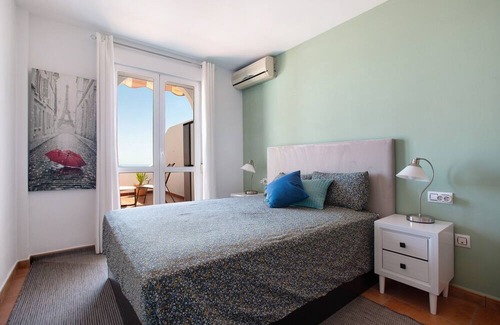 Benalmadena Apartment | Apartment 'Penthouse with Sea View and Pool' with Shared Pool, Wi-Fi and Air Conditioning