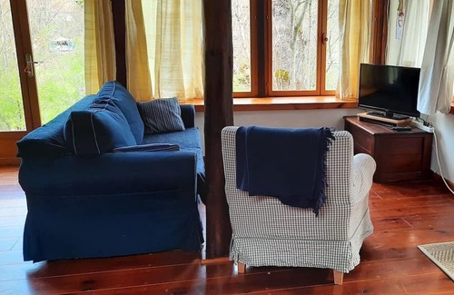 Montjay House | Holiday Home 'Chalet Du Bois D'estève' with Mountain View, Shared Terrace and Wi-Fi