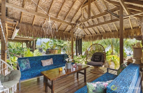 Moorea-Maiao House | Beachfront 4BR Home with pool in Moorea