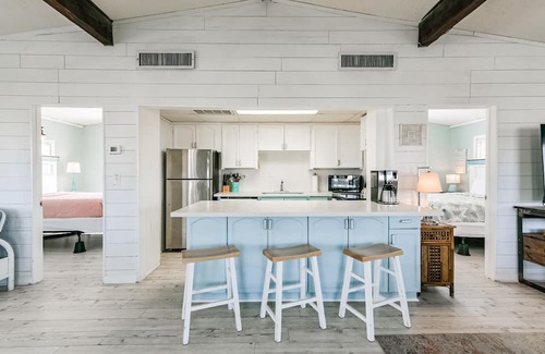 Galveston House | Pet-friendly home on the canal <1 mile to beach! Large top deck to enjoy.