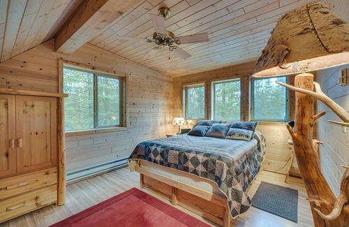 Barnum Cabin | Barnum Cabin on 30 Acres w/ Soo Line Trail Access!
