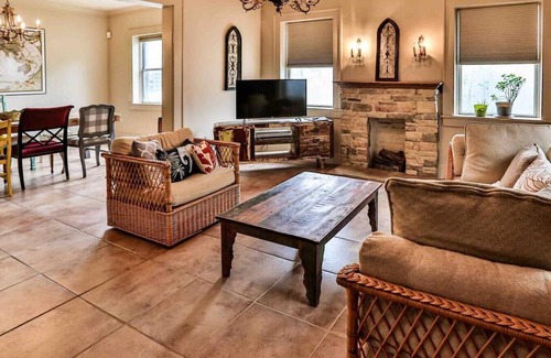 Maple Ridge Apartment | The Teak Follow, beautiful brick enclosed space