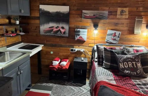 Alcona Cabin | Rustic Cozy Cabin In Innisfil Across from the Lake