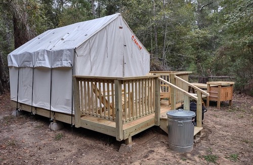 West Livingston RV Rental | Tentrr State Park Site - TX Lake Livingston State Park - Site D - Single Camp