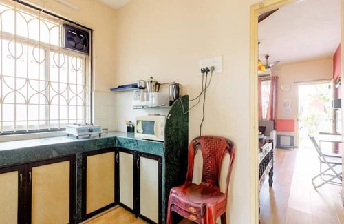 Benaulim Apartment | Ground Floor Studio | W/Pool | 15 Min Walk To Beach