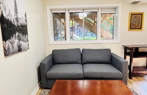 Rosemount Apartment | Bright and Private walkout basement near downtown Kitchener with garden access.