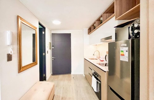 Downtown Santiago Apartment | Estudio Santa Elvira | Home Office Laundry Wifi