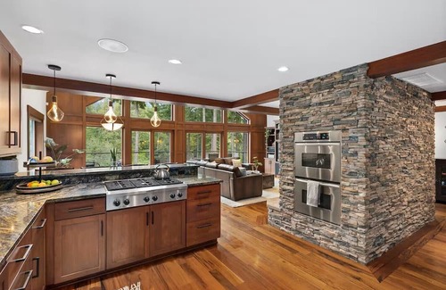 Easton Cabin | Enchanted River A-Frame. Secluded retreat with game room, hot tub, yard games!