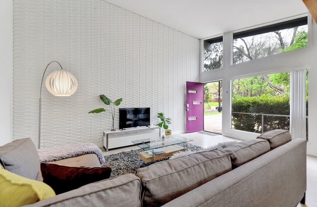 Sunny Mid Century Modern with Parking Patio and Fenced Yard by Lodgewell