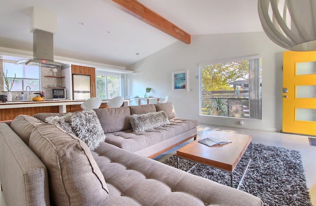Stylish Mid Century w Fenced Yard by Lodgewell