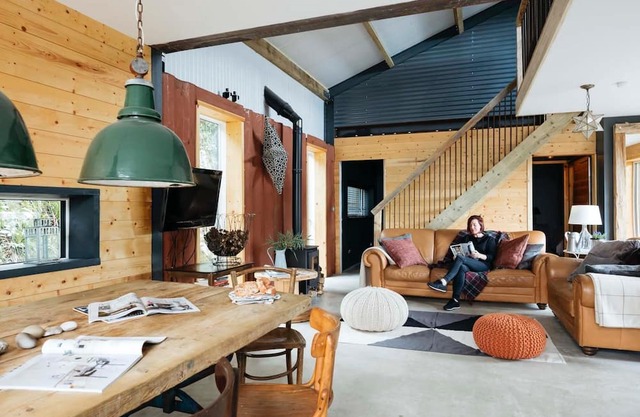 Unique Lodge with Industrial Designed Interior