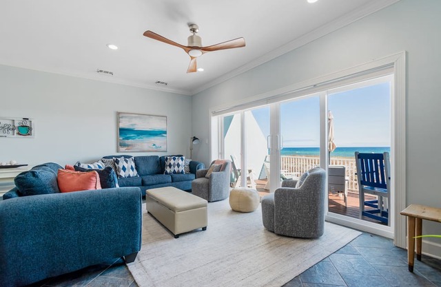 Gulf Front Home with Private Beach Crossover. Goin' Coastal