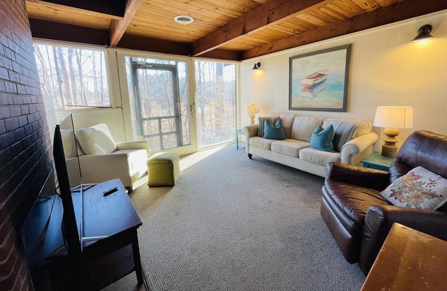 Escape to our cozy cottages nestled in Tanglewood Park's peaceful woods