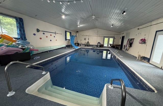 Indoor pool, movie room, pool table, and more. Your Stay-cation Destination