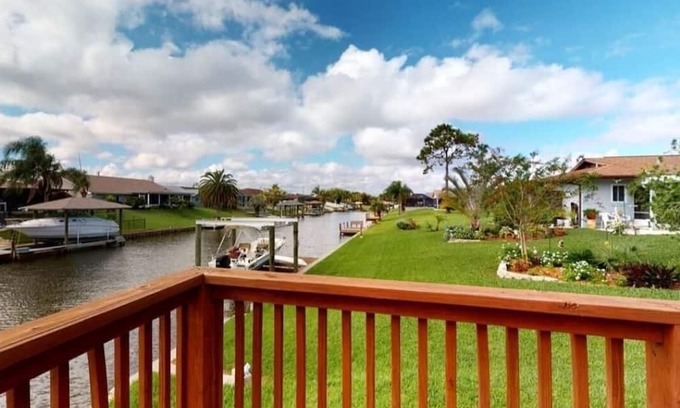 Palm Harbor House | Release and Relax swimming pool or fishing right out your back door