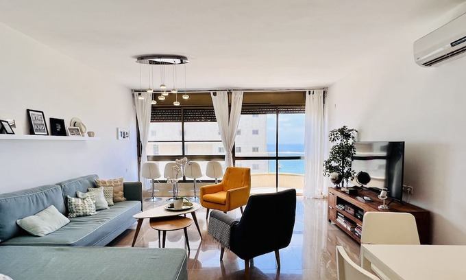 Netanya Apartment | Elegant Apt with Balcony & Sea View by FeelHome