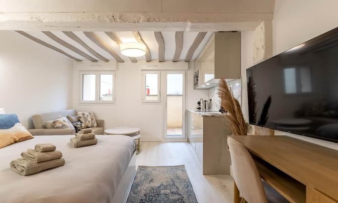 Rouen City Centre Apartment | Le Caron-2 - Studio - Suite Avec Terrasse