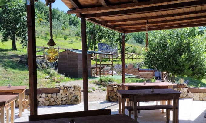 Arpino Other | Spacious double room in an ancient farmhouse with exposed beams and 19th century stone equipped with