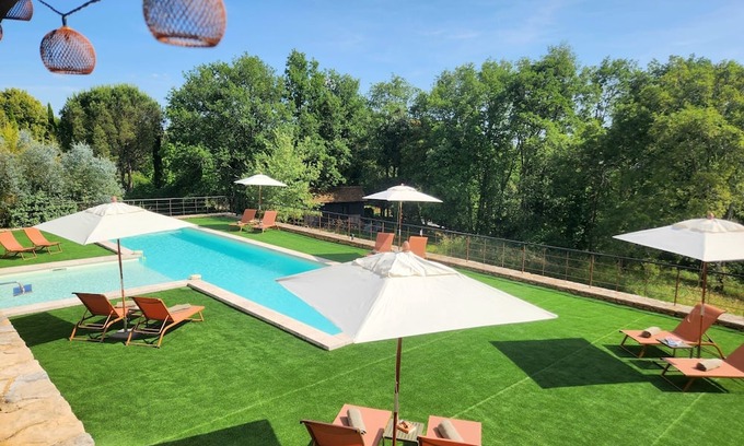 Castelnaud-la-Chapelle House | Stylish 3-bedroom retreat with heated salt water pool in Castelnaud near Sarlat