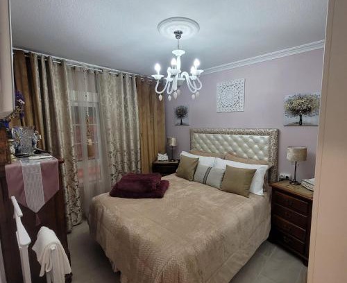 Distrito Sur House | Shared accommodation a room with a view of the garden